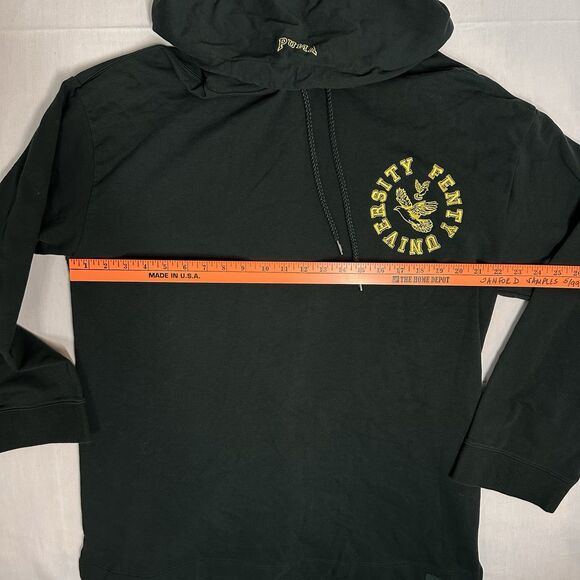 FENTY PUMA Rihanna Long Hoodie University Lace-Up Back Oversized Sweater Medium - Picture 2 of 11